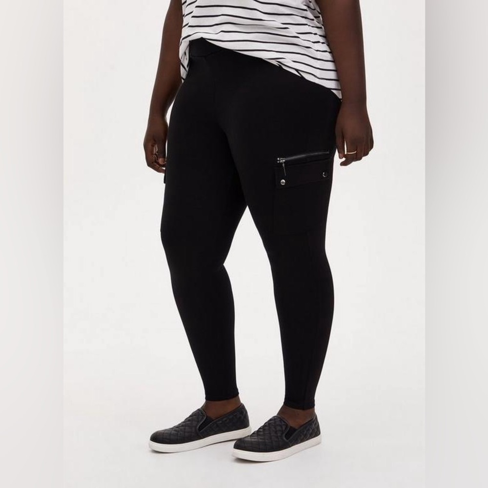 Torrid Army Green Full Length Signature Waist Ponte Cargo Legging Plus Size 3X